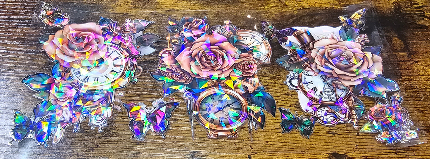 Tattoo-Flower-Butterflies and Skull Girls Wraps