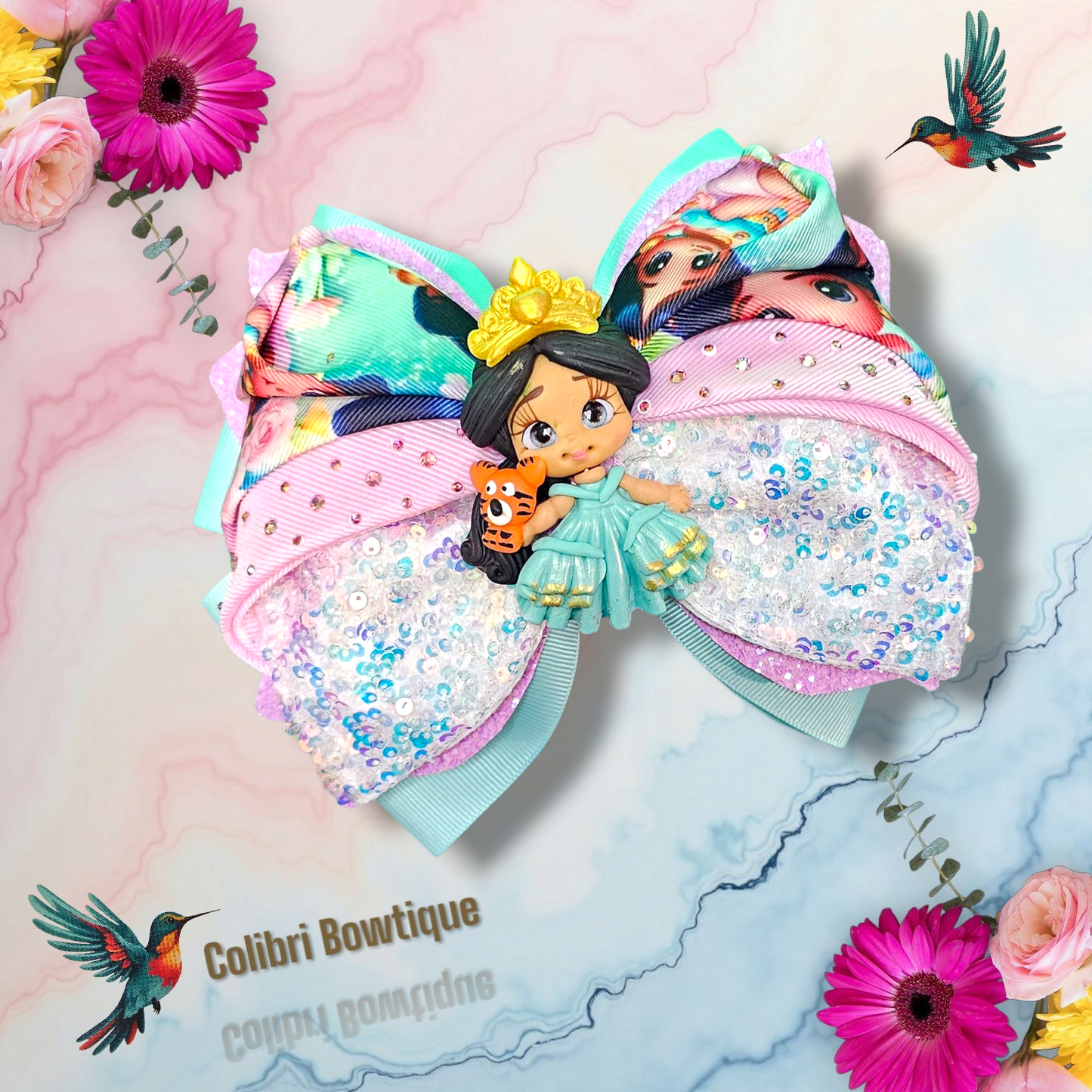 Princess Theme Hair Bow