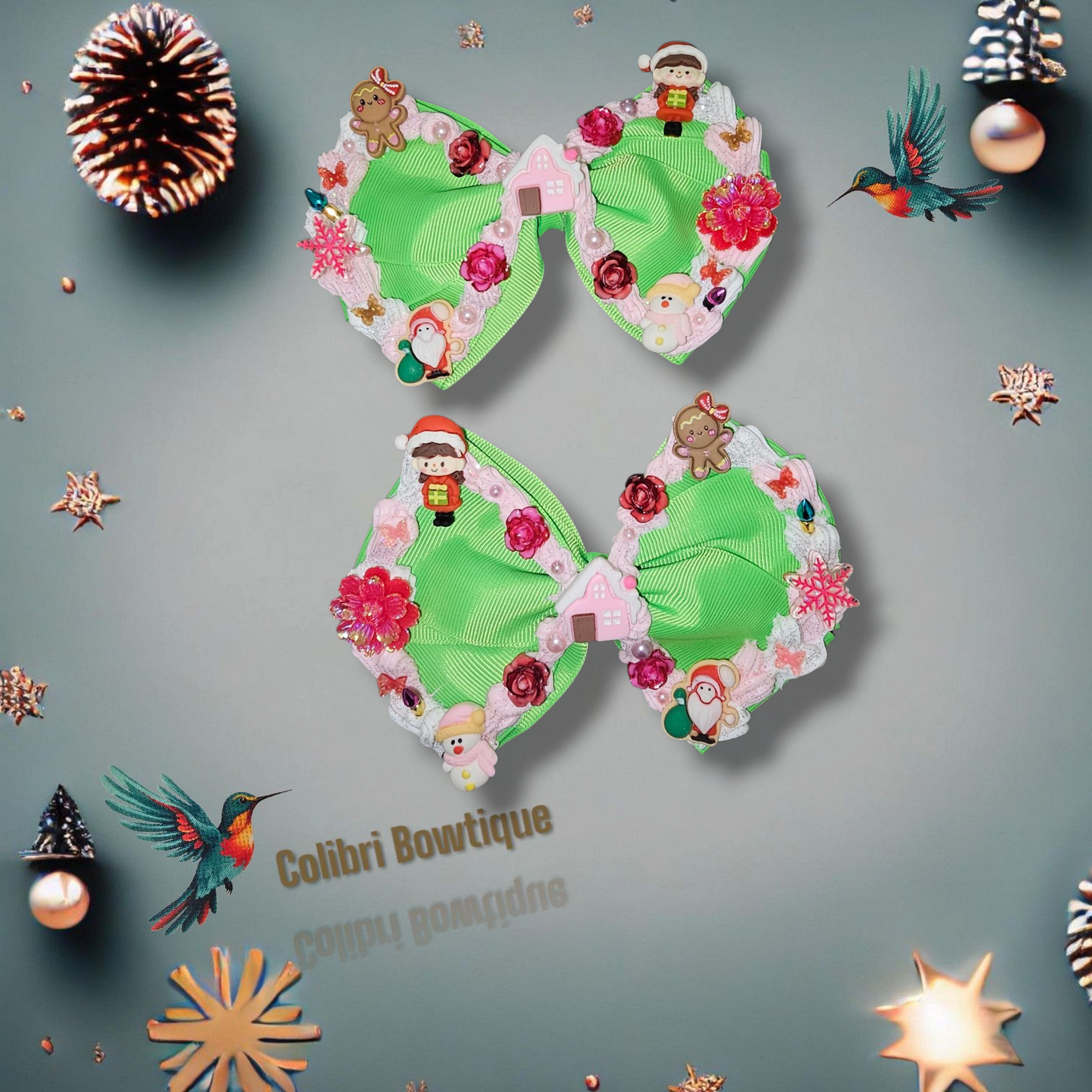 X-mas Hair Bows