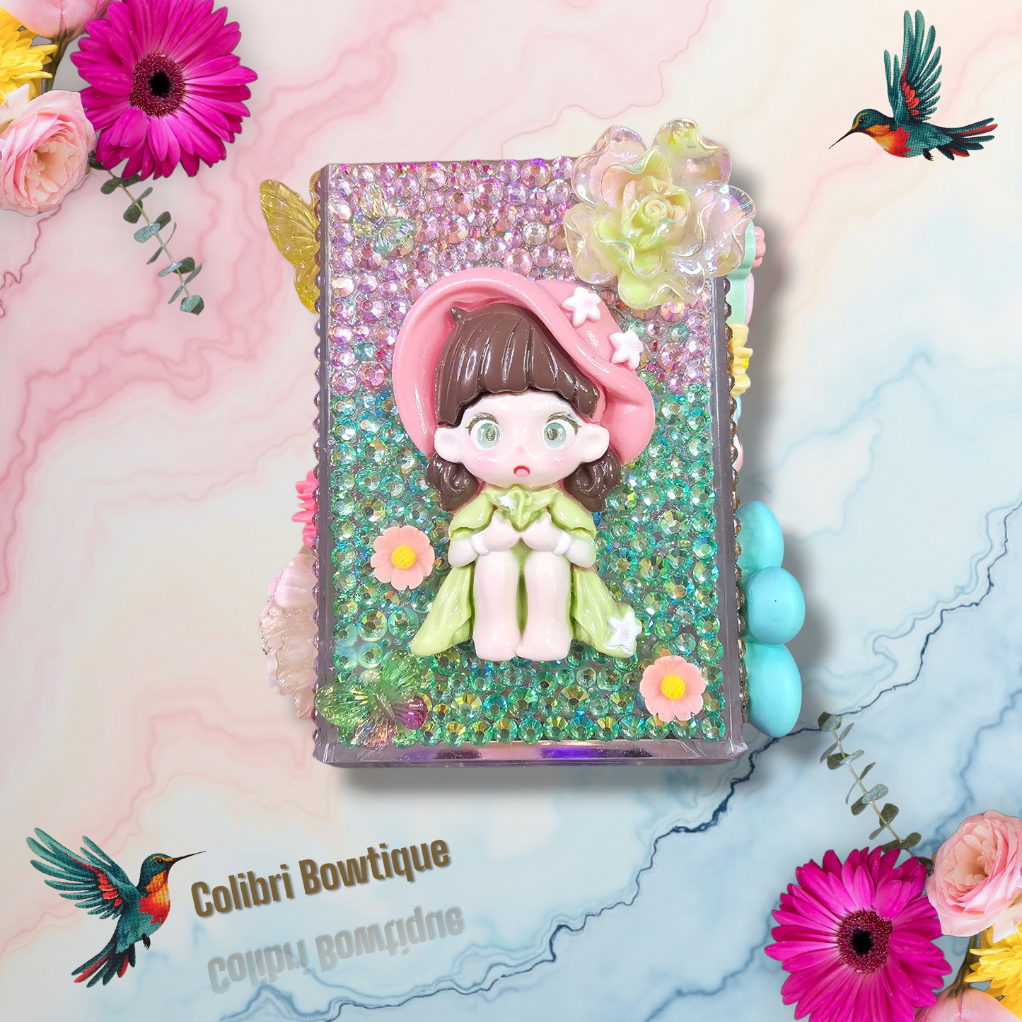Rhinestone Pencil/Brush Holder