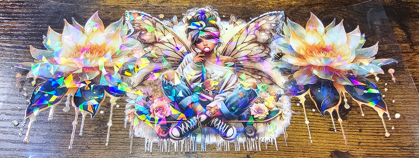 Tattoo-Flower-Butterflies and Skull Girls Wraps