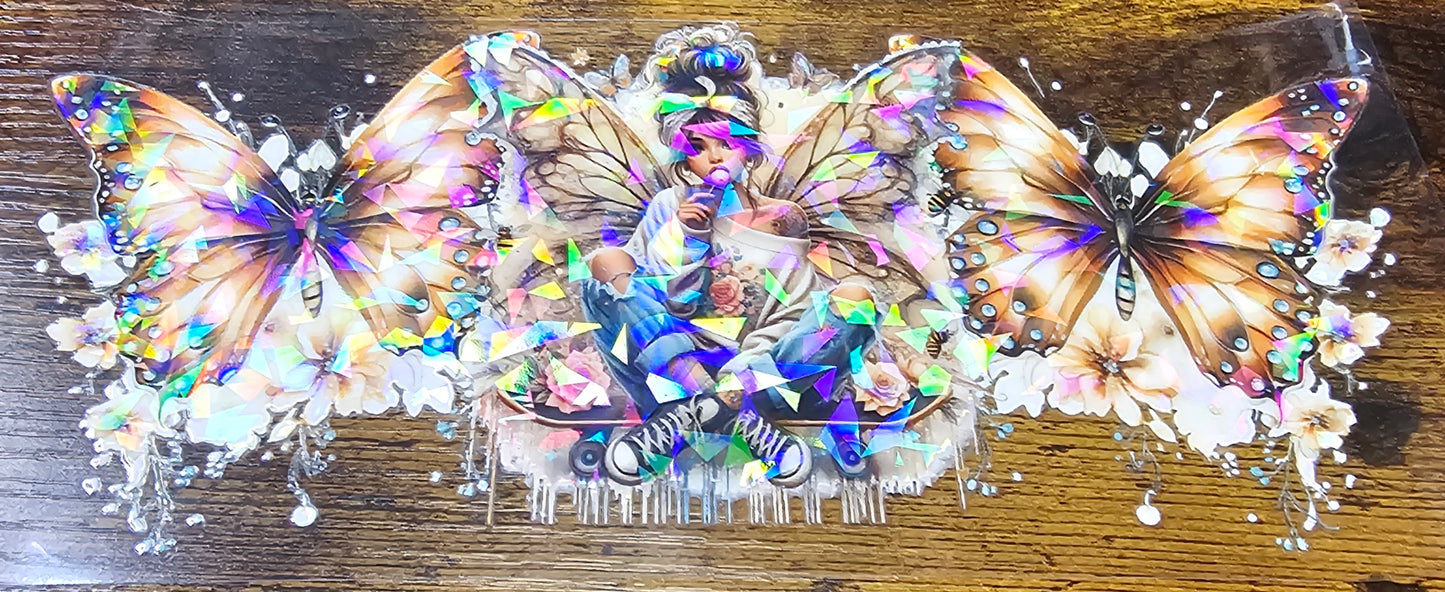 Tattoo-Flower-Butterflies and Skull Girls Wraps