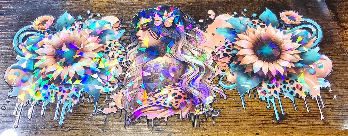 Tattoo-Flower-Butterflies and Skull Girls Wraps