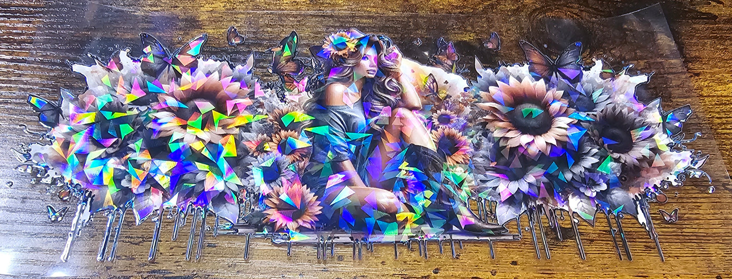 Tattoo-Flower-Butterflies and Skull Girls Wraps