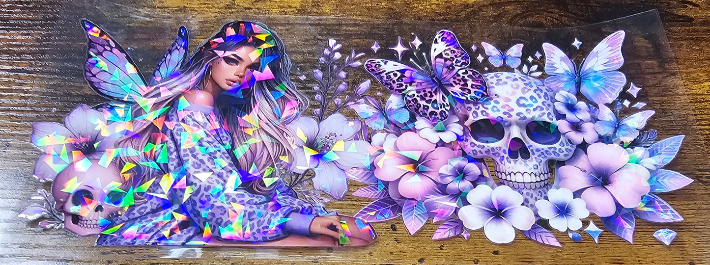 Tattoo-Flower-Butterflies and Skull Girls Wraps