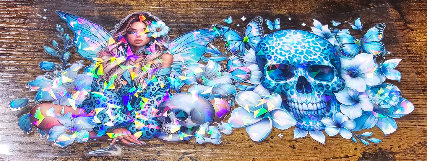 Tattoo-Flower-Butterflies and Skull Girls Wraps