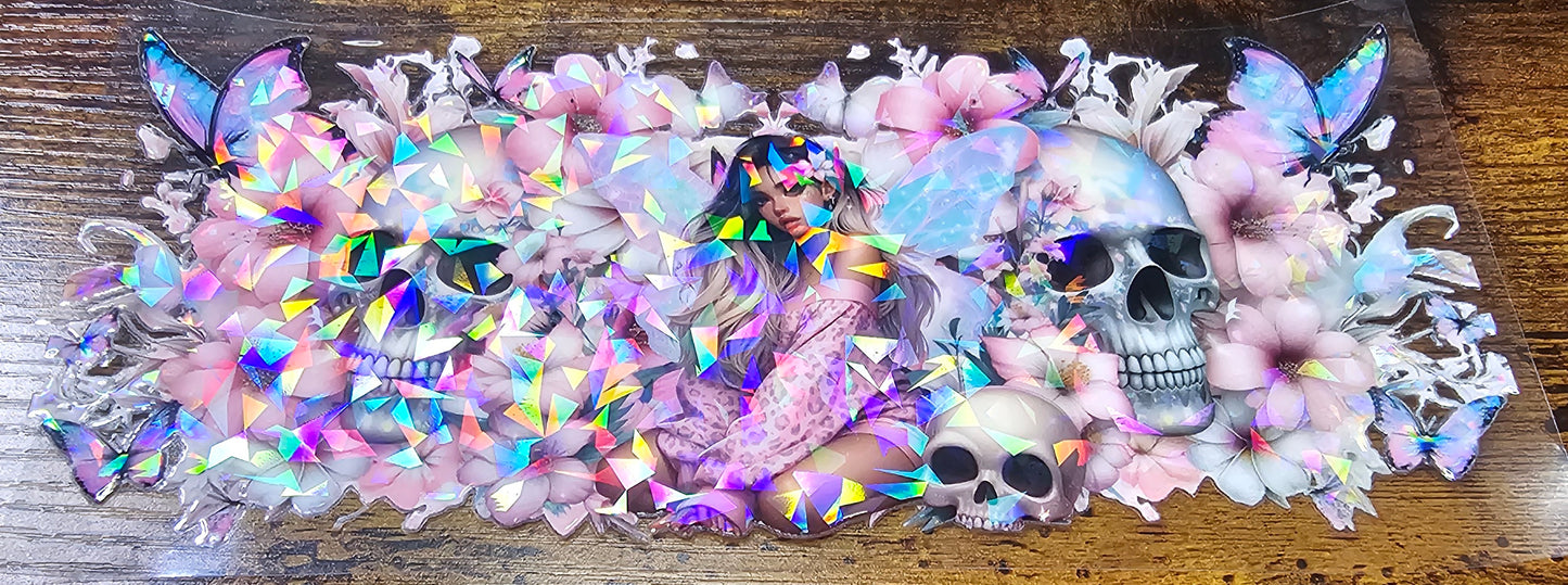 Tattoo-Flower-Butterflies and Skull Girls Wraps