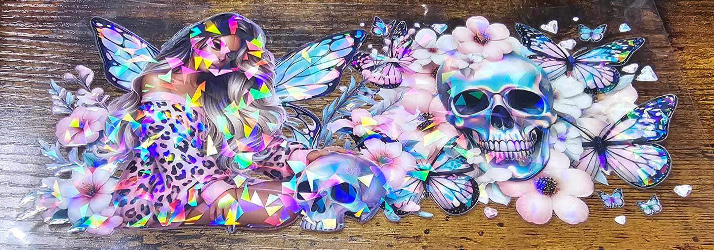 Tattoo-Flower-Butterflies and Skull Girls Wraps