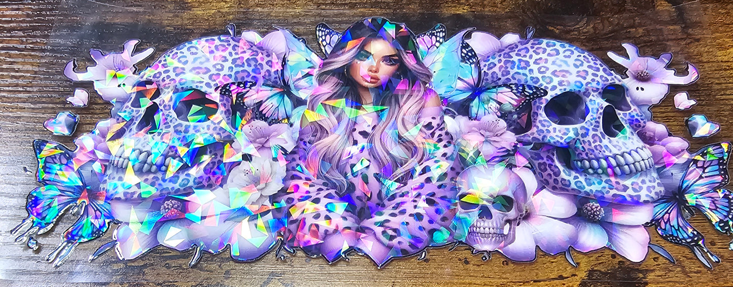 Tattoo-Flower-Butterflies and Skull Girls Wraps