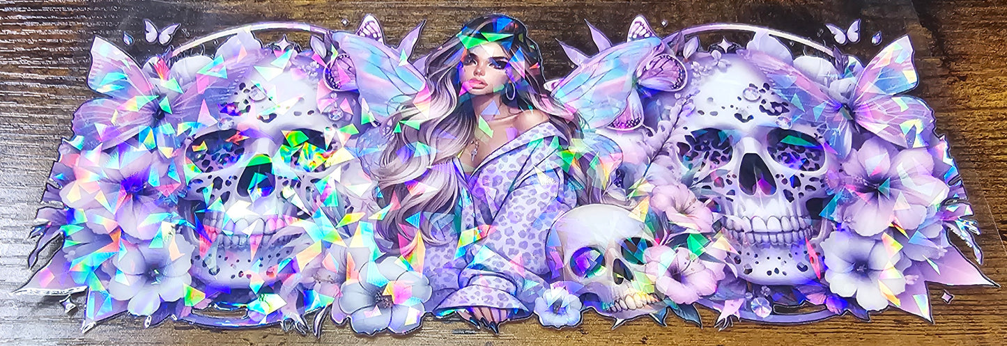Tattoo-Flower-Butterflies and Skull Girls Wraps
