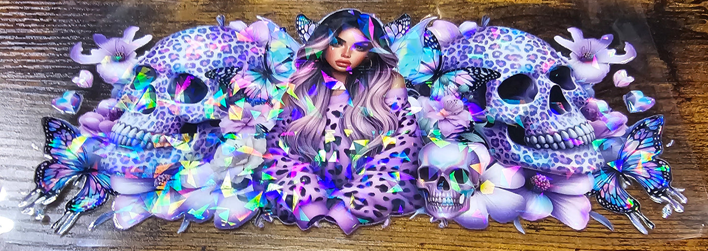 Tattoo-Flower-Butterflies and Skull Girls Wraps