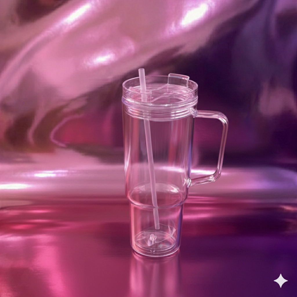 40oz Acrylic Snow Globe Cup