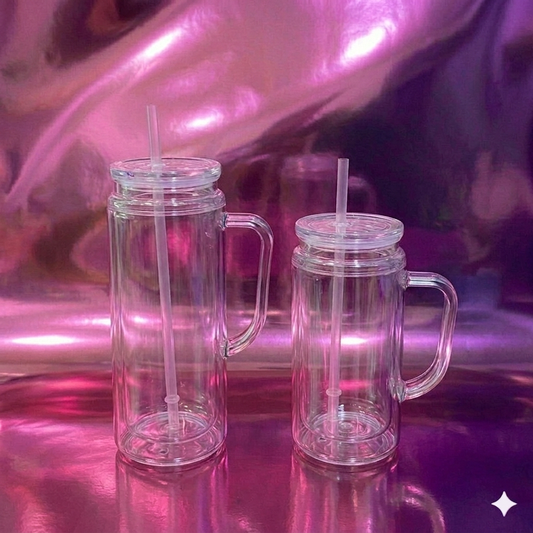 Libbys with Handle Acrylic Snow Globe Cup