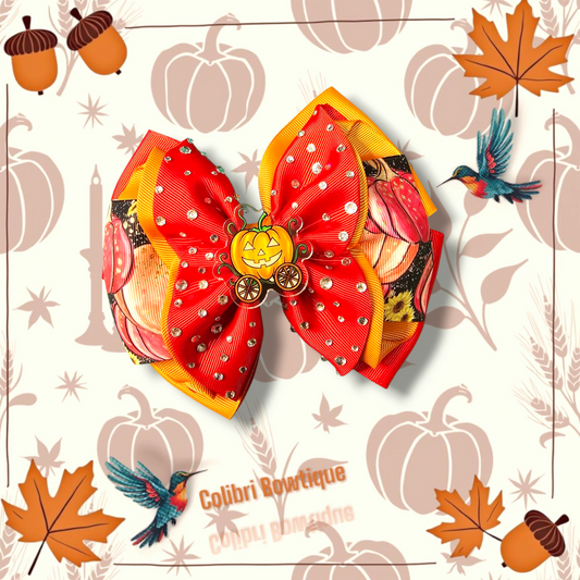 Moño Olanes Pumpkin Theme