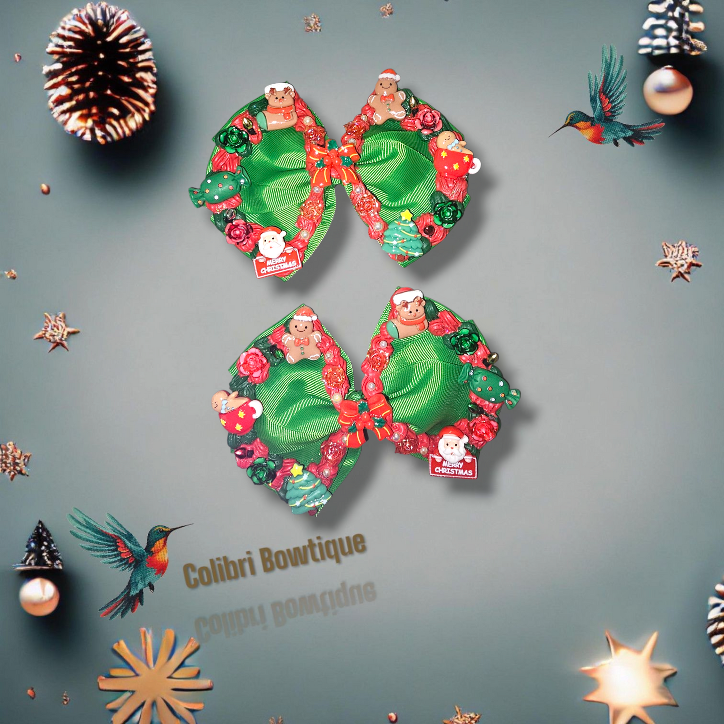 X-mas Hair Bows