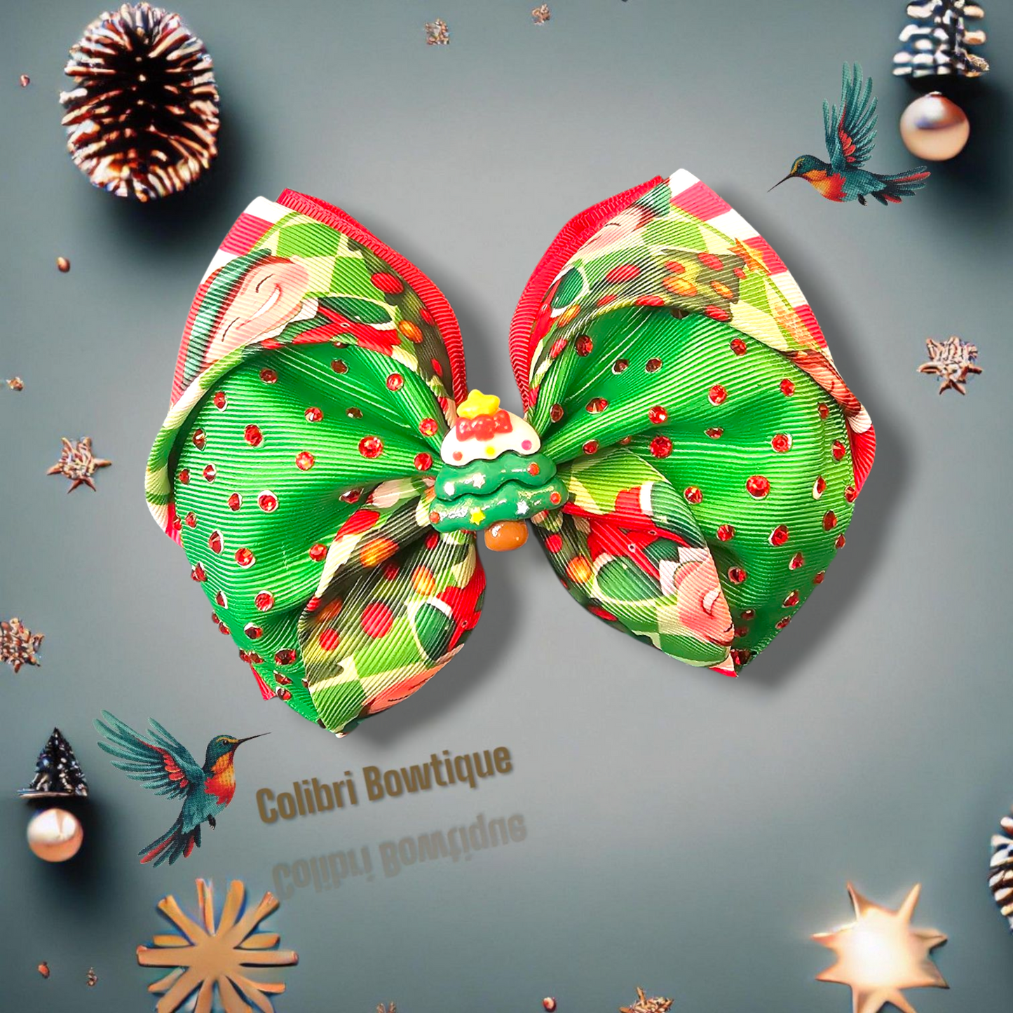 Gutta X-mas Theme Hair Bows