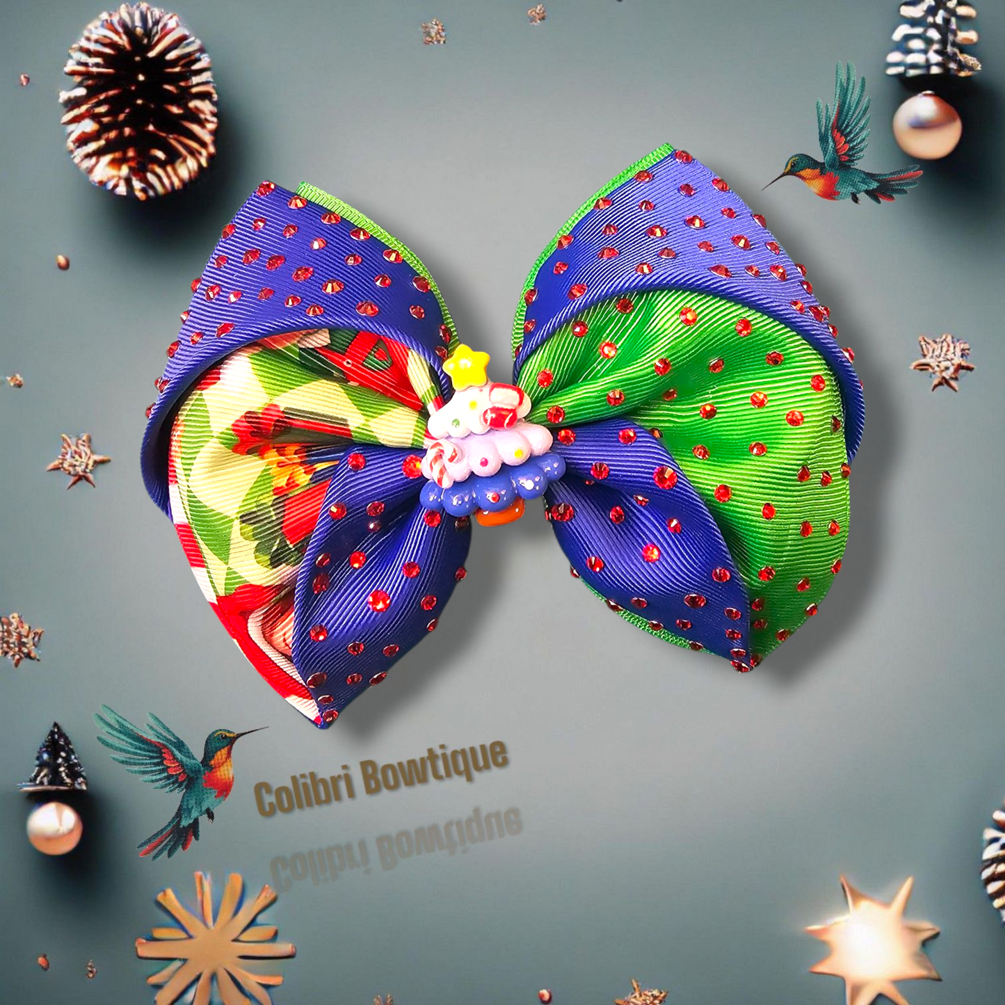 Gutta X-mas Theme Hair Bows