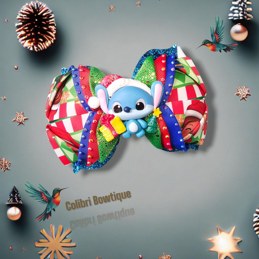X-mas Theme Hair Bow