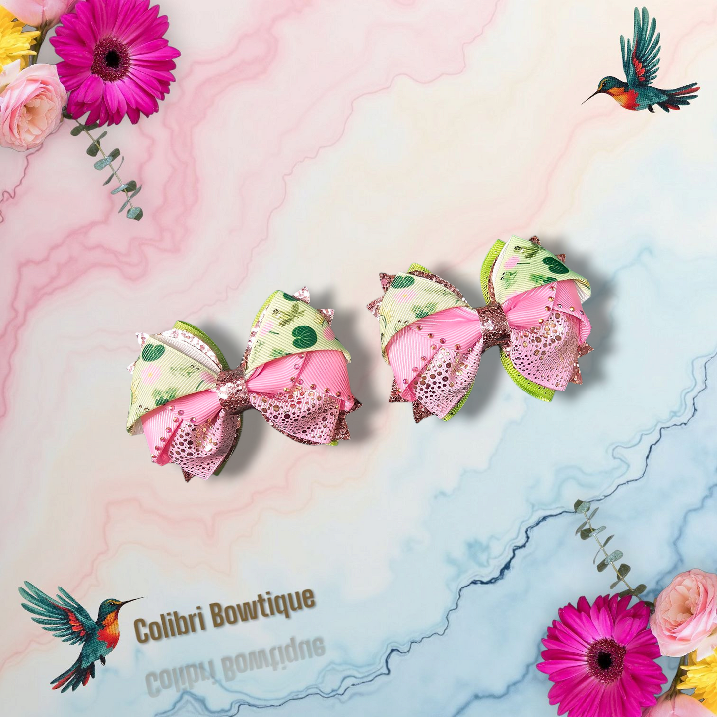 Gutta Small Hair Bow Pairs