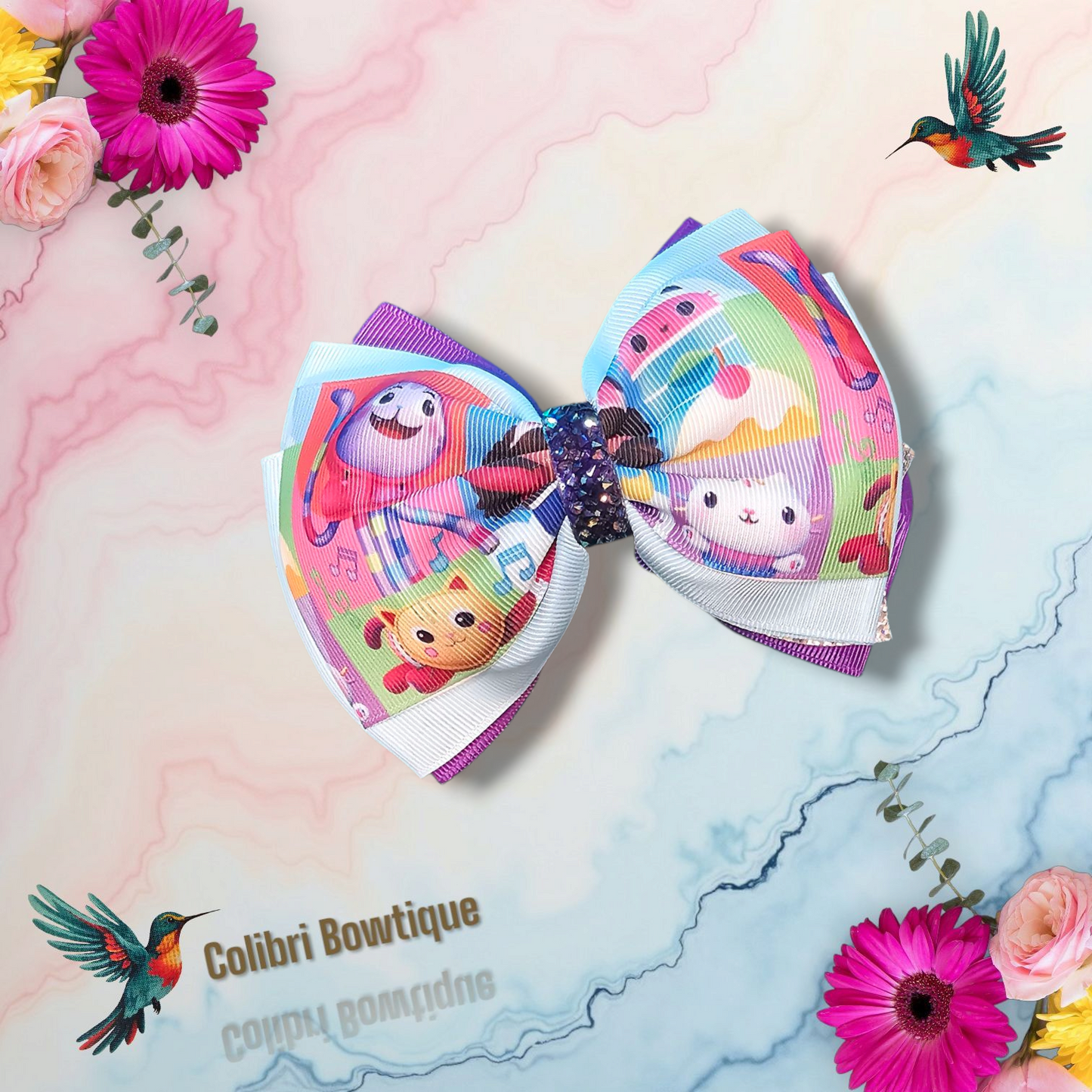Gabby Theme Hair Bow