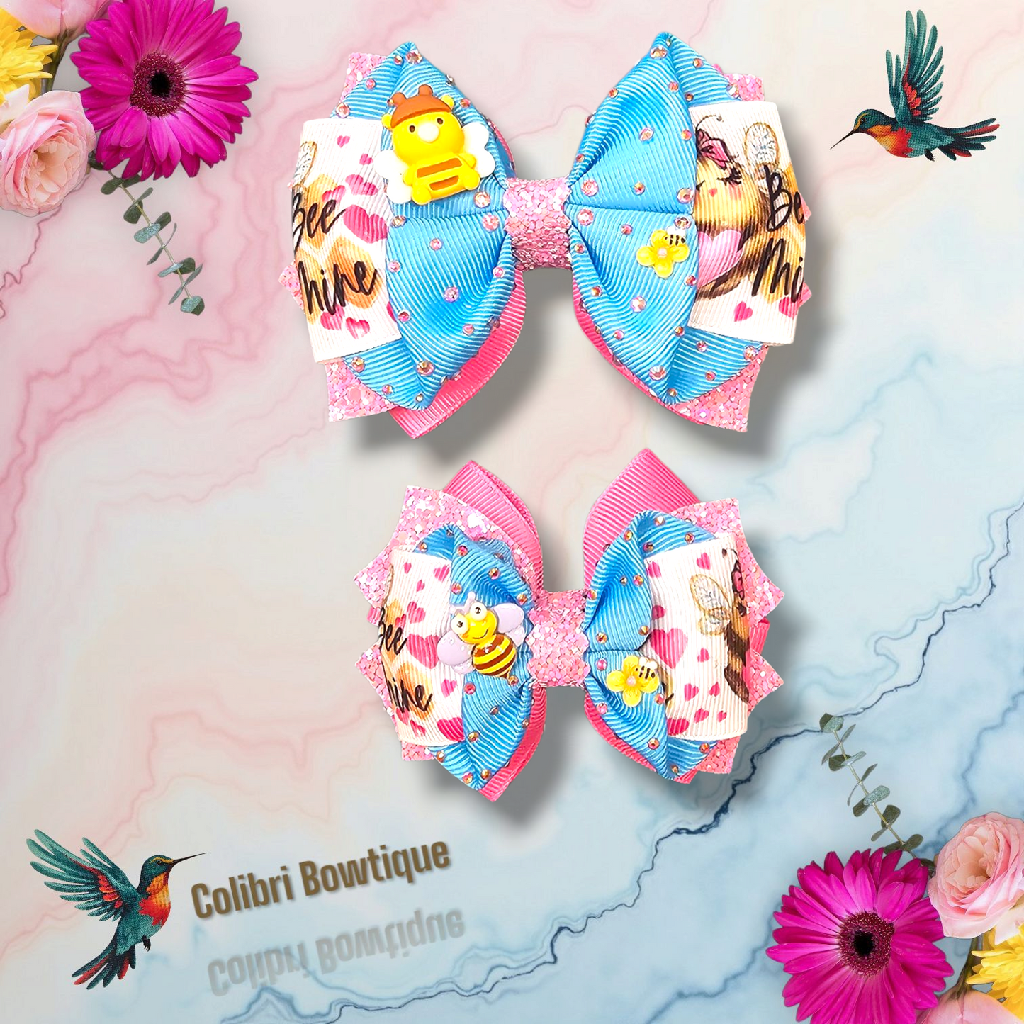Valentine's Day Theme Hair Bow