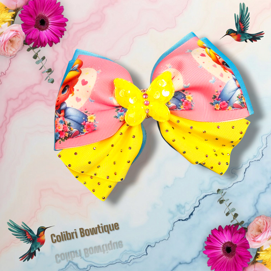 Bow with a Skirt Like Style at the Bottom