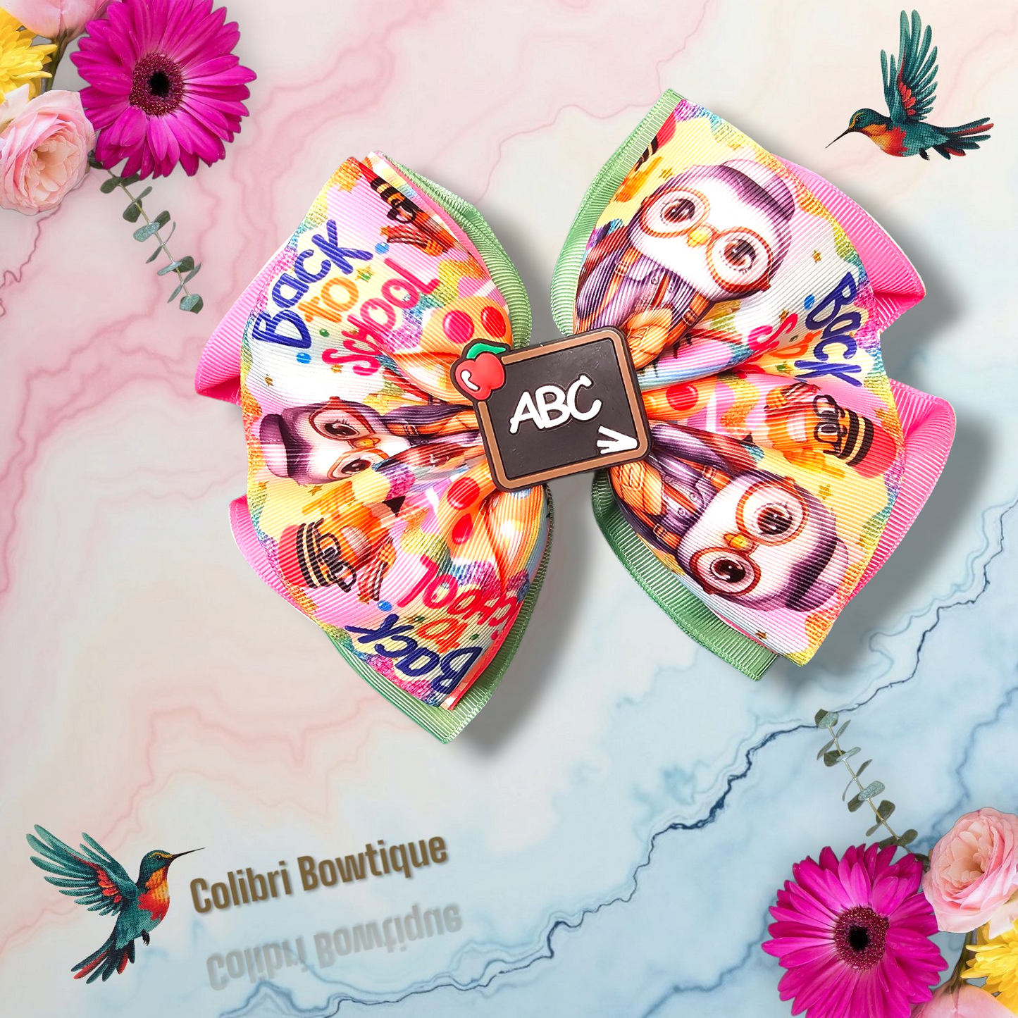 Back to School Hair Bow