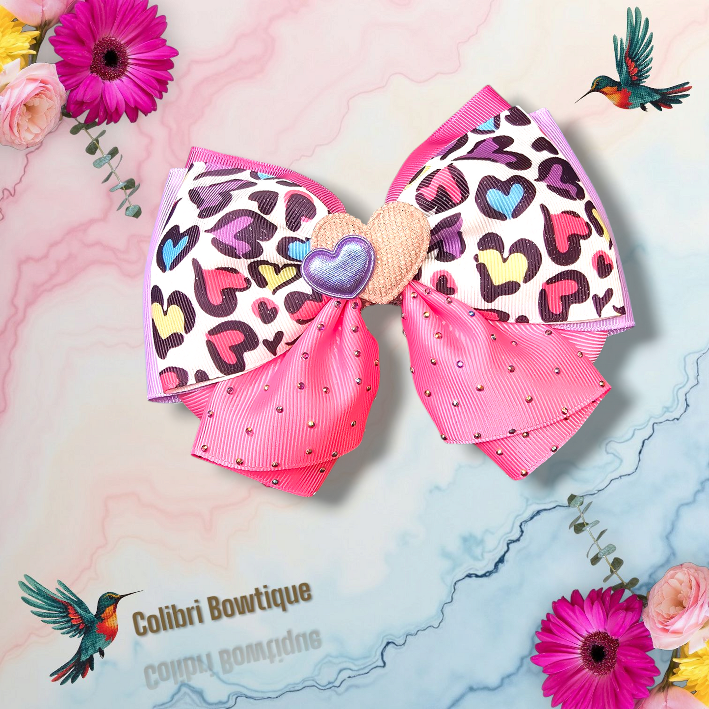 Bow with a Skirt Like Style at the Bottom