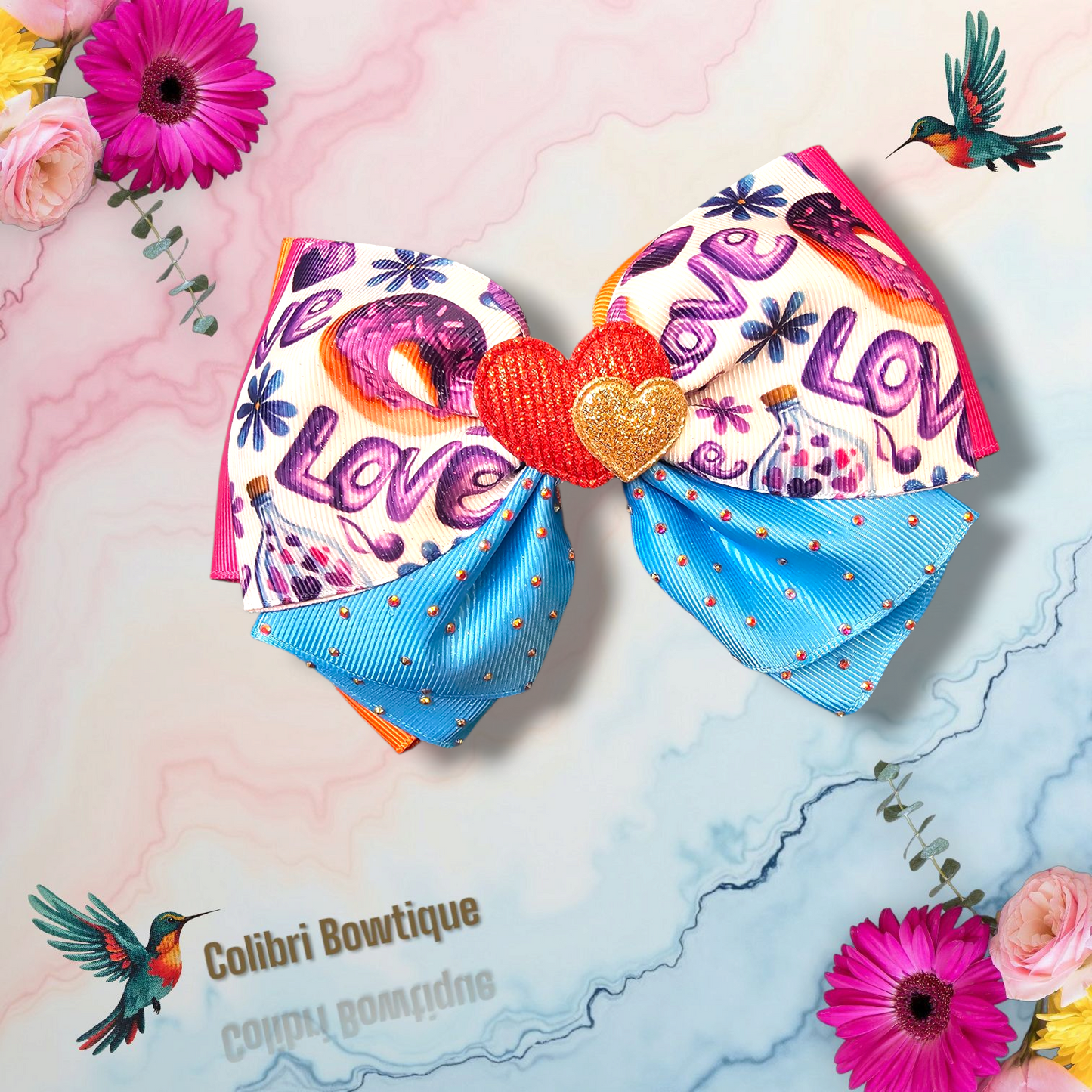 Bow with a Skirt Like Style at the Bottom