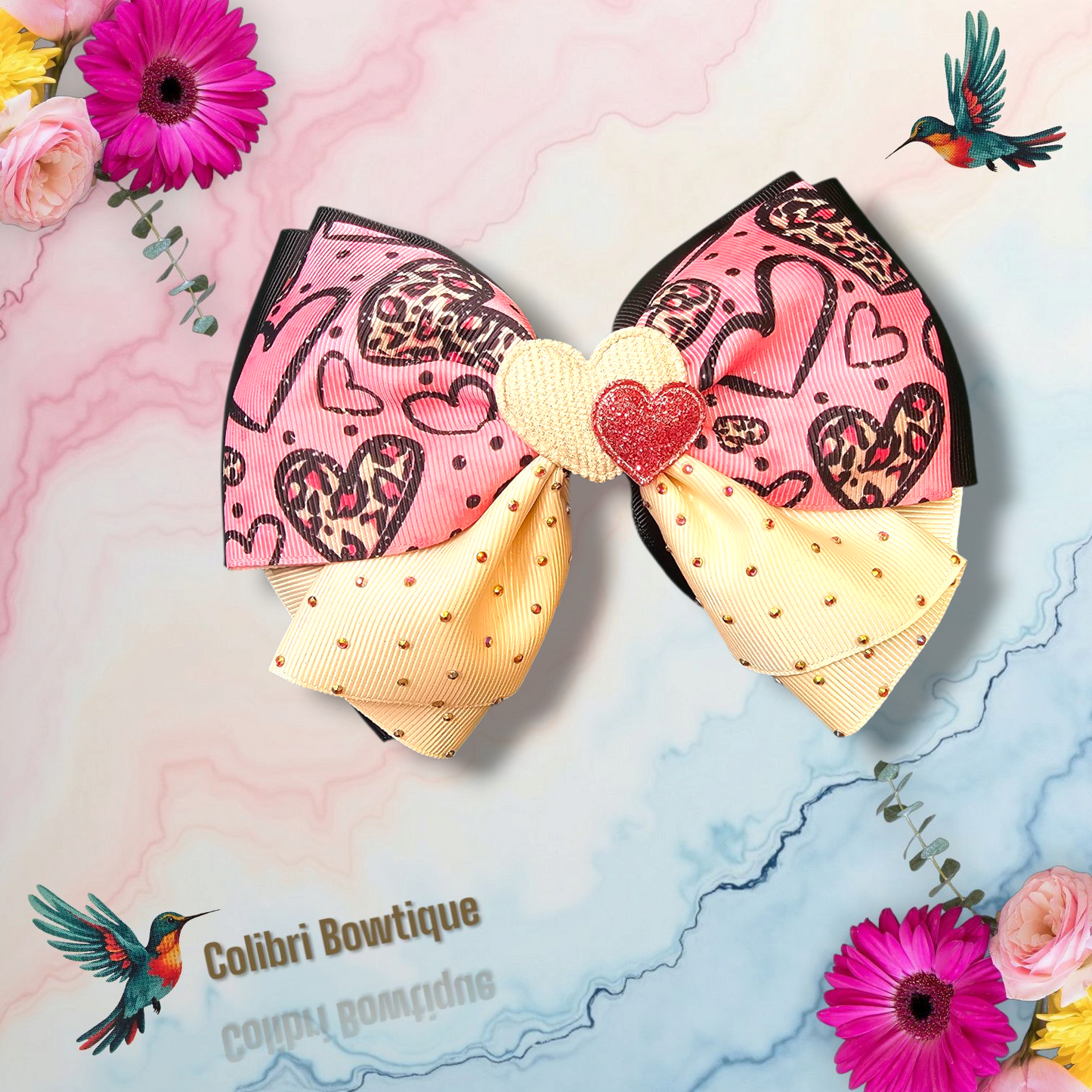 Bow with a Skirt Like Style at the Bottom