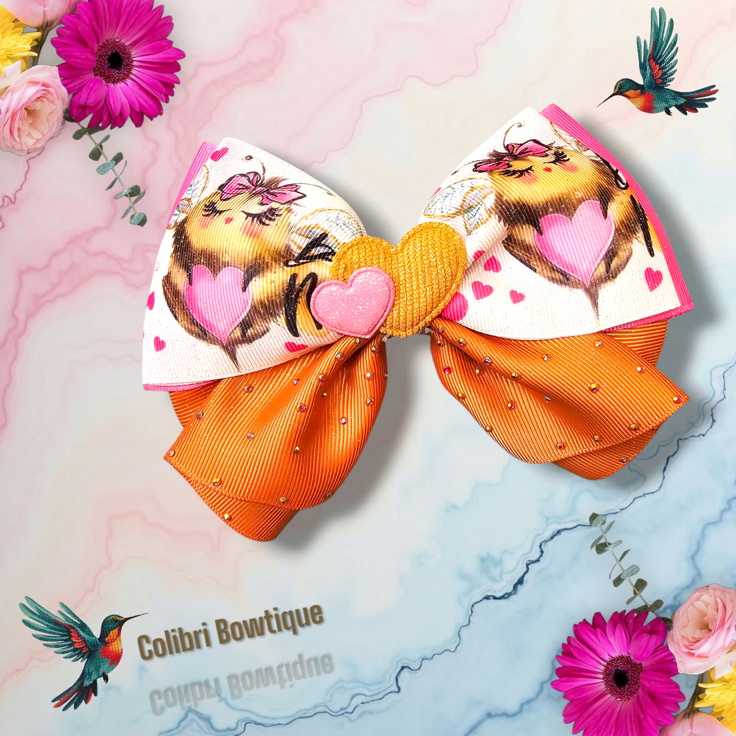 Bow with a Skirt Like Style at the Bottom
