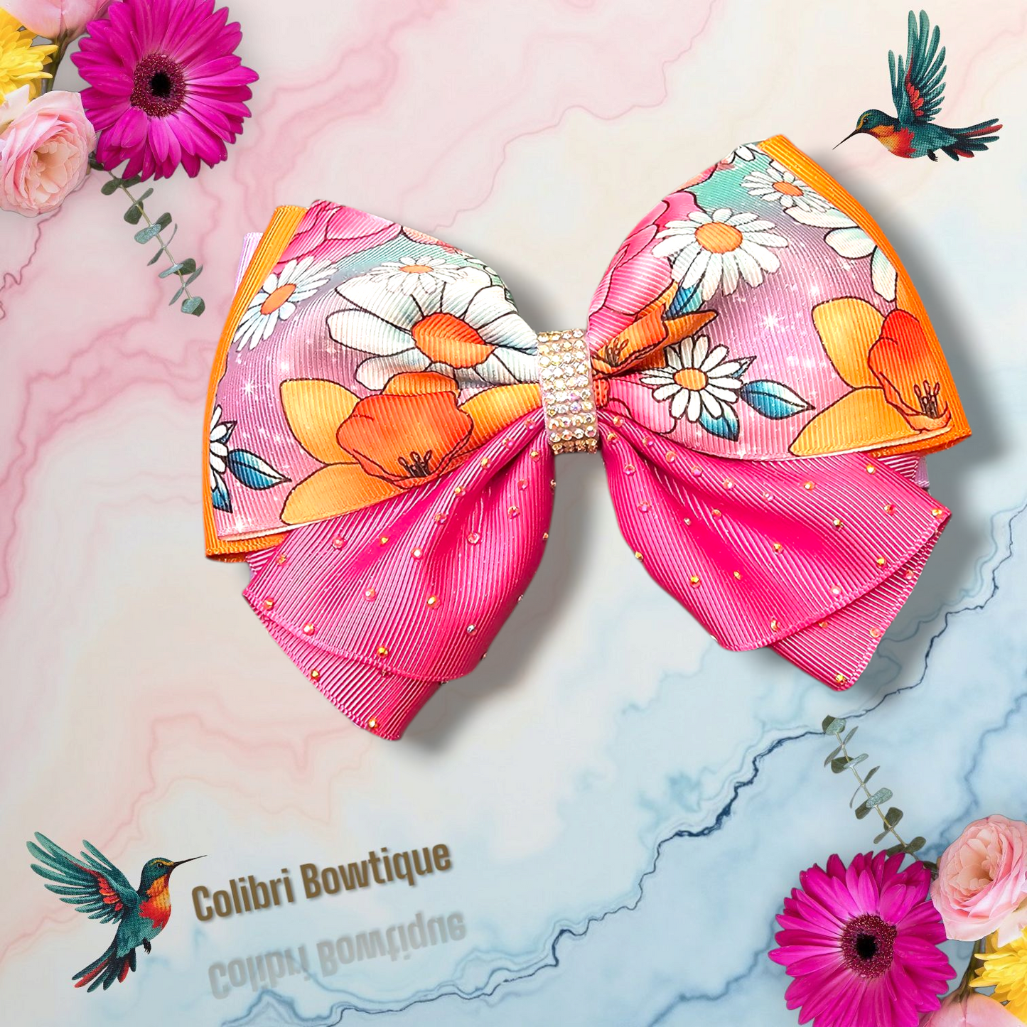 Bow with a Skirt Like Style at the Bottom