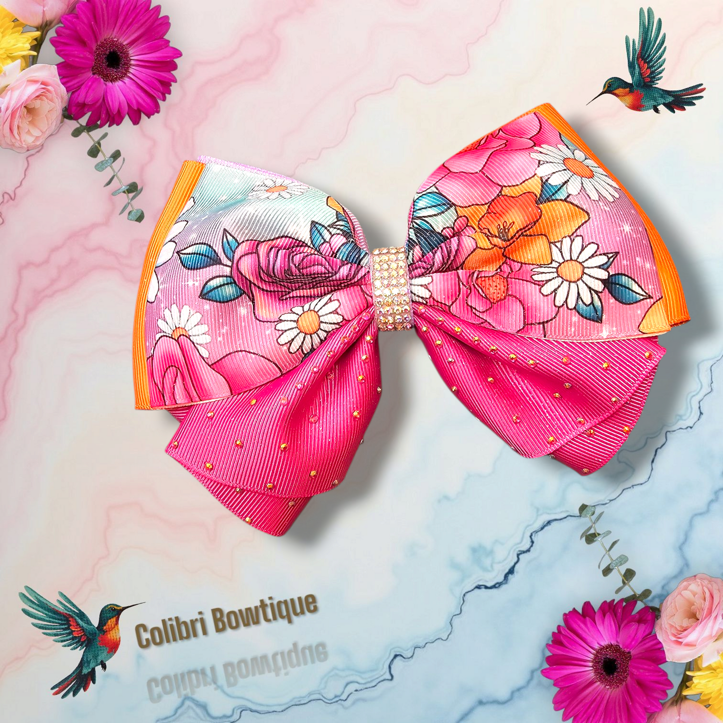 Bow with a Skirt Like Style at the Bottom