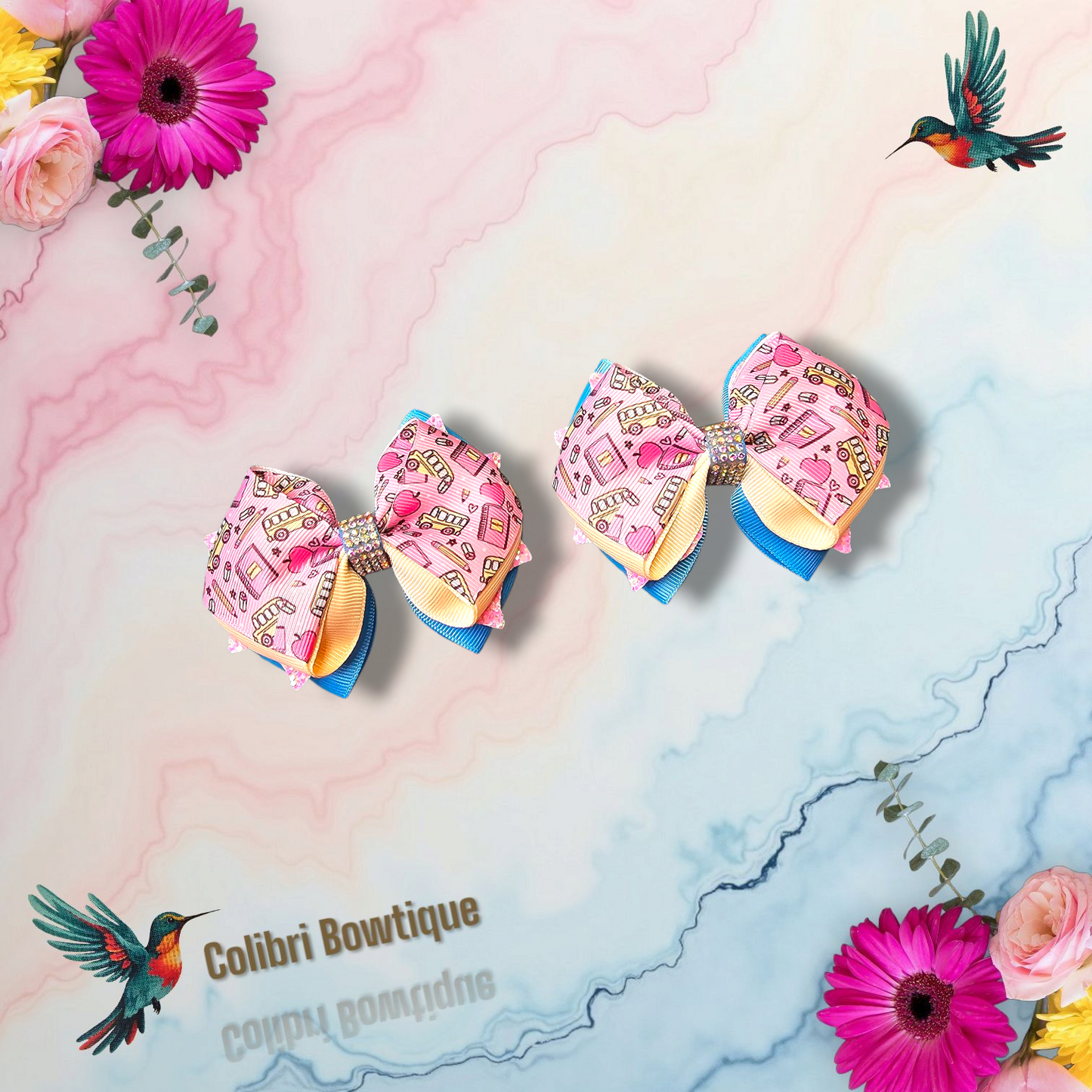 Small Hair Bows Butterfly Wings Style