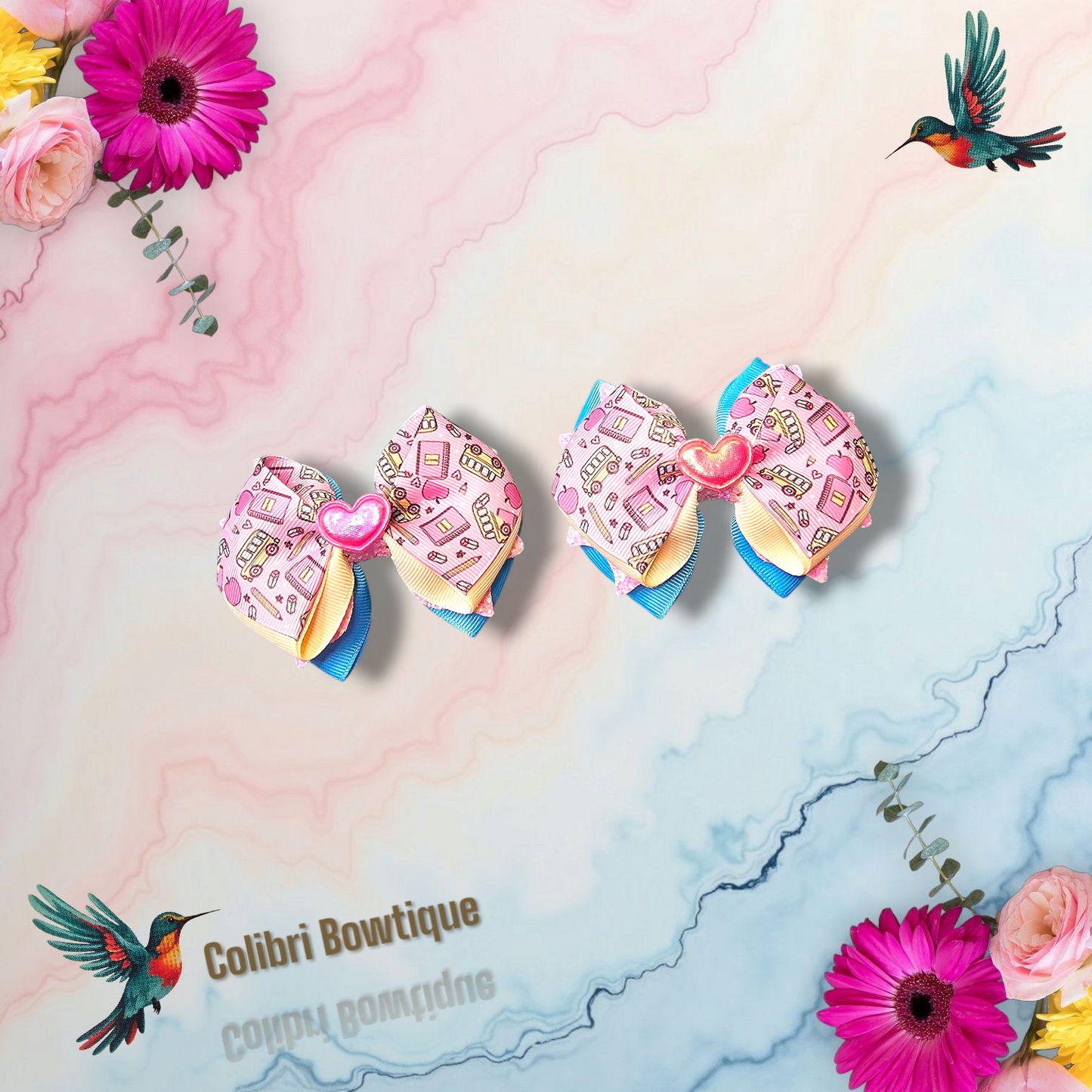 Small Hair Bows Butterfly Wings Style