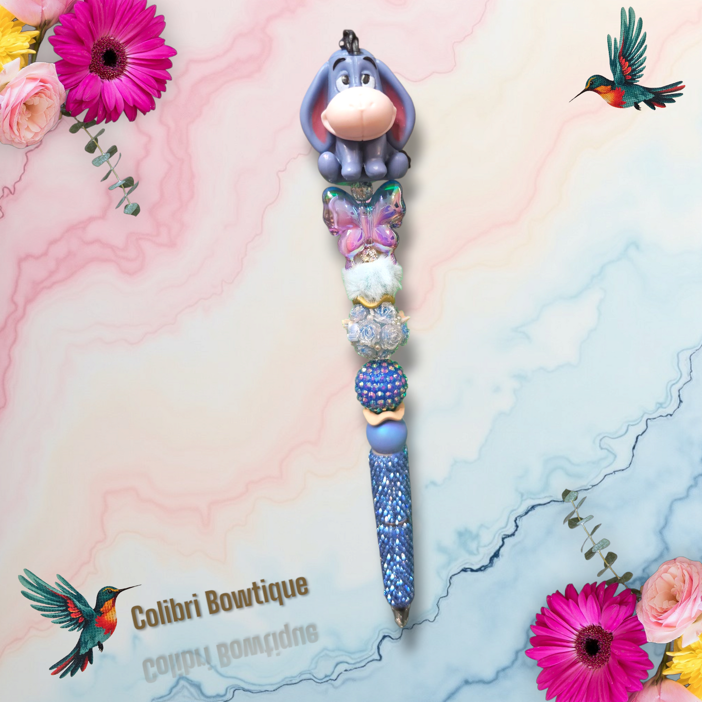 Beautiful Elegant Beaded Pens with Rhinestones