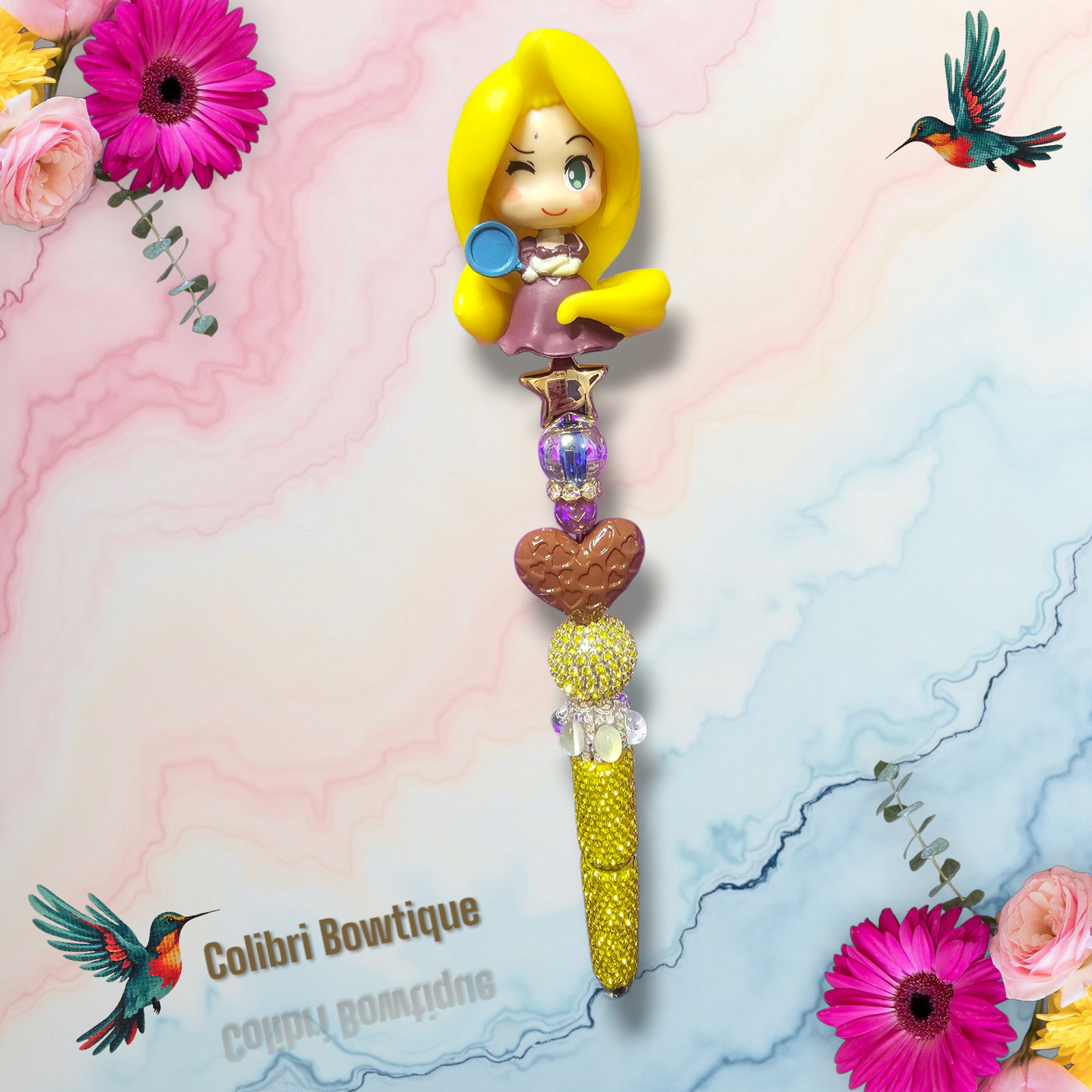 Beautiful Elegant Beaded Pens with Rhinestones