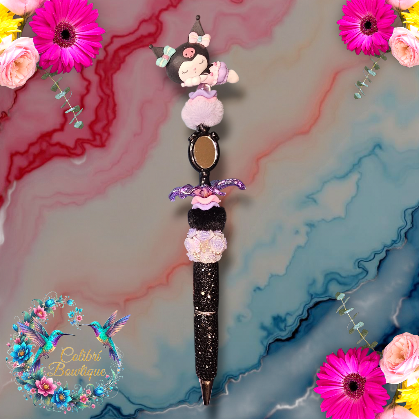 Beautiful Elegant Beaded Pens with Rhinestones
