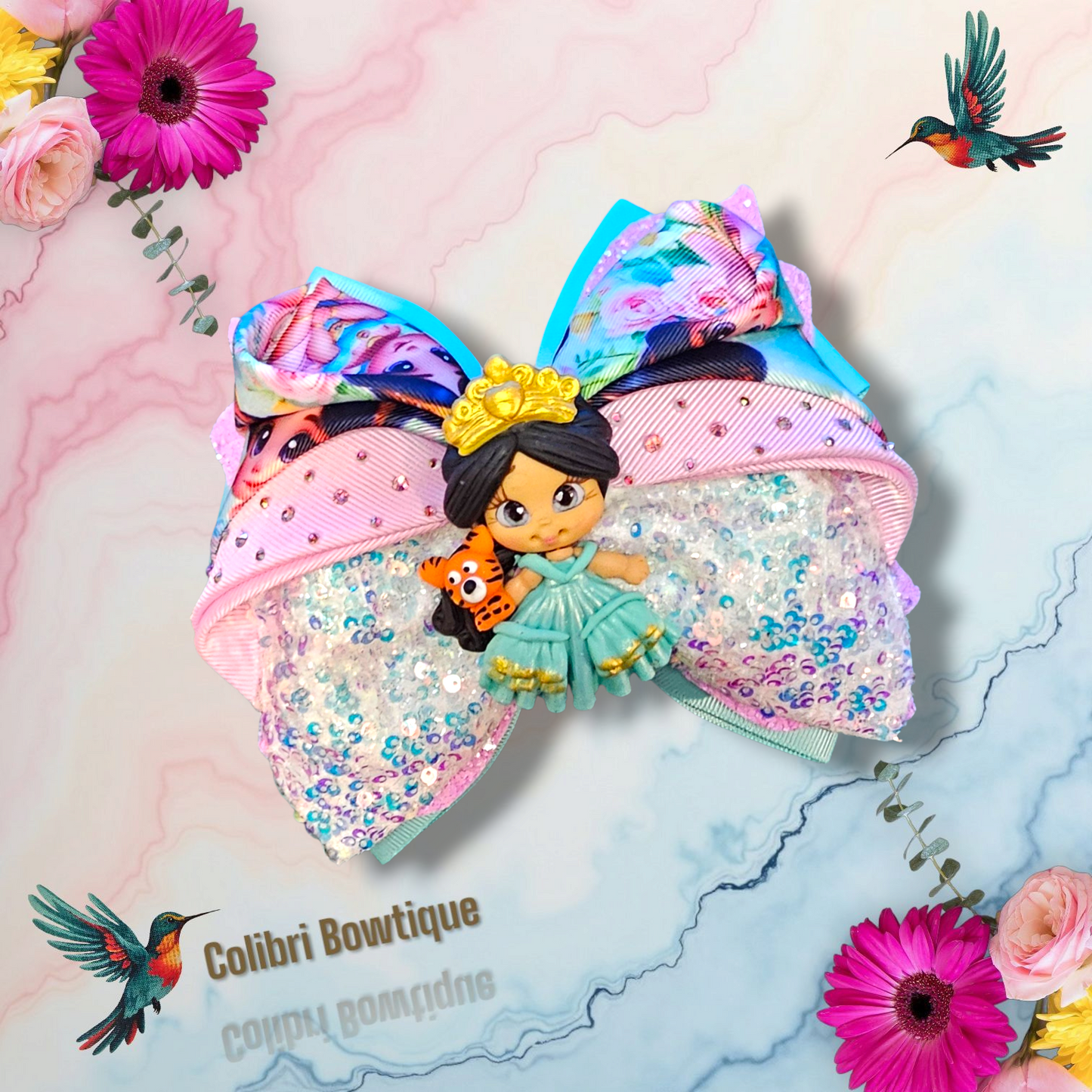Princess Theme Hair Bow