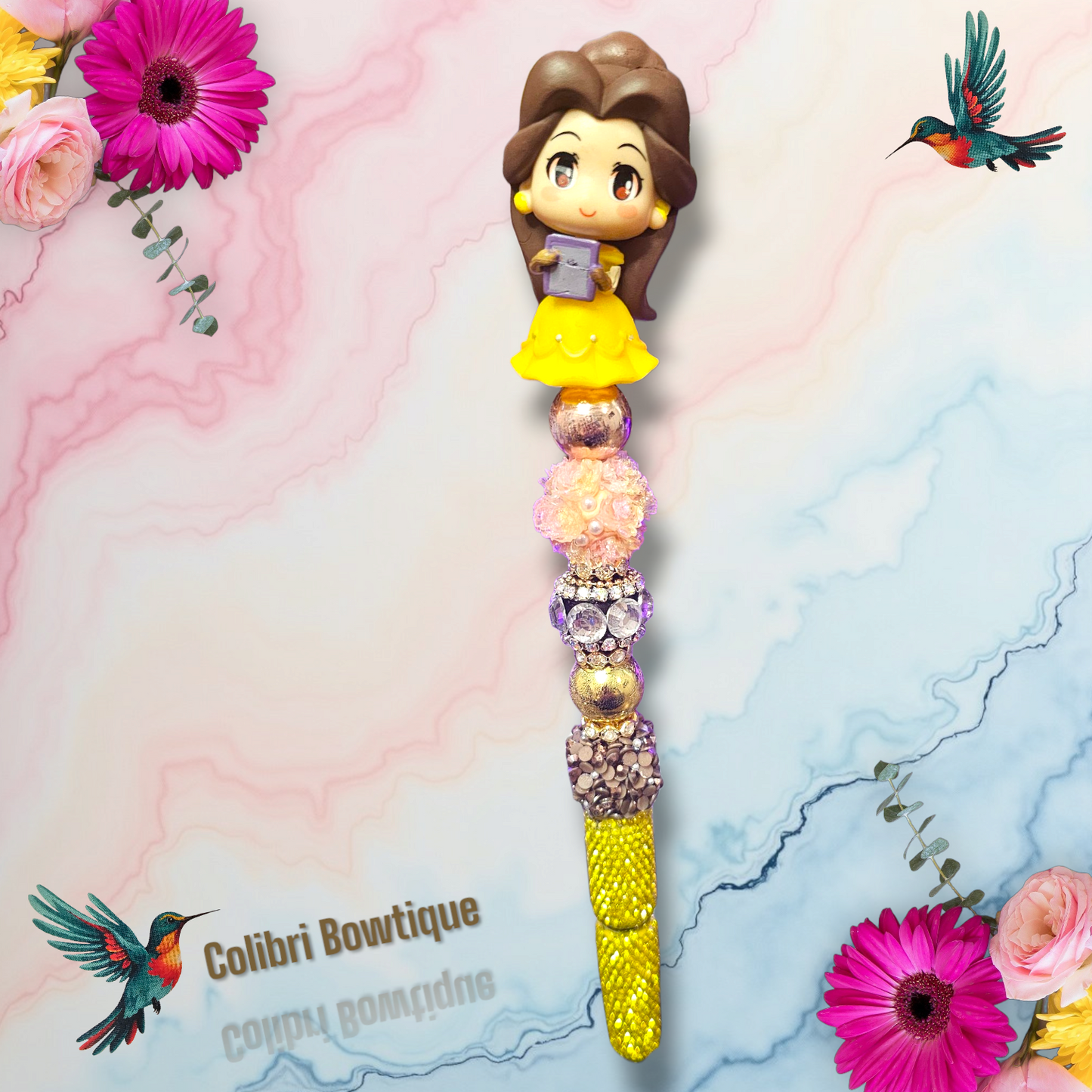 Beautiful Elegant Beaded Pens with Rhinestones