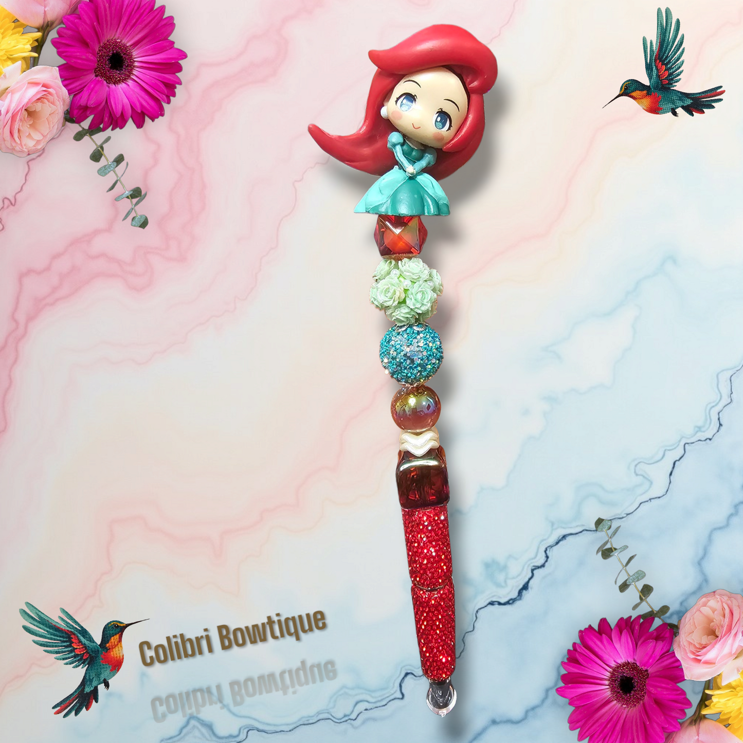 Beautiful Elegant Beaded Pens with Rhinestones