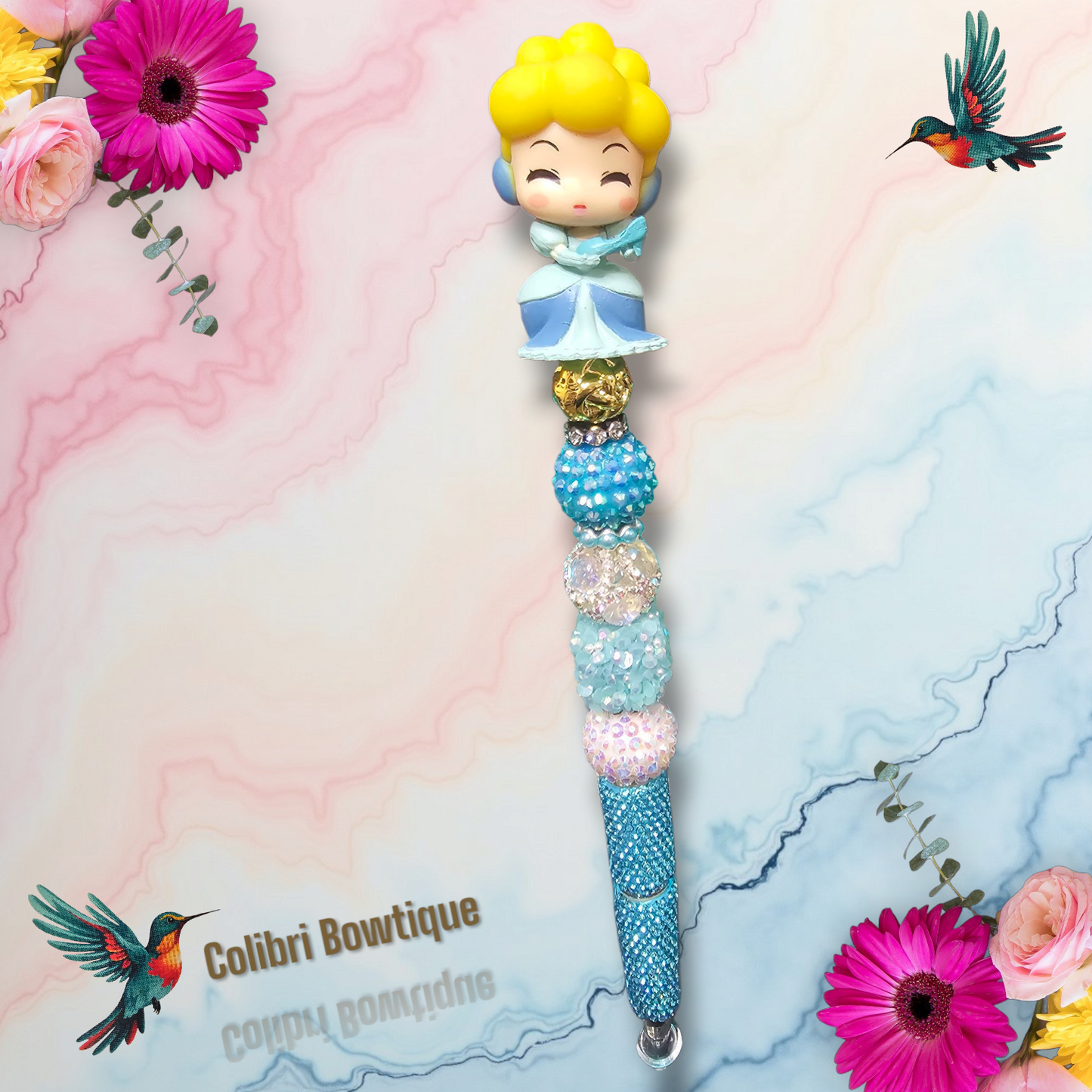 Beautiful Elegant Beaded Pens with Rhinestones