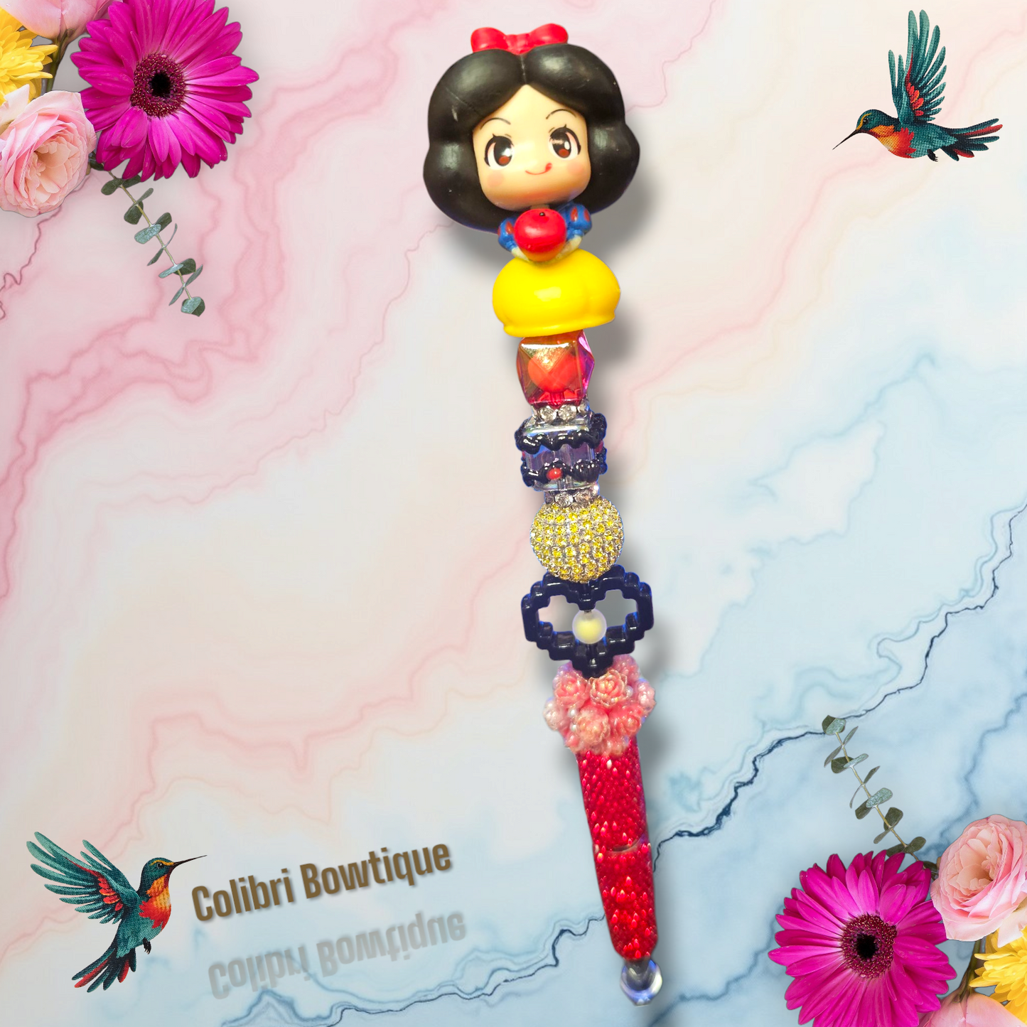 Beautiful Elegant Beaded Pens with Rhinestones