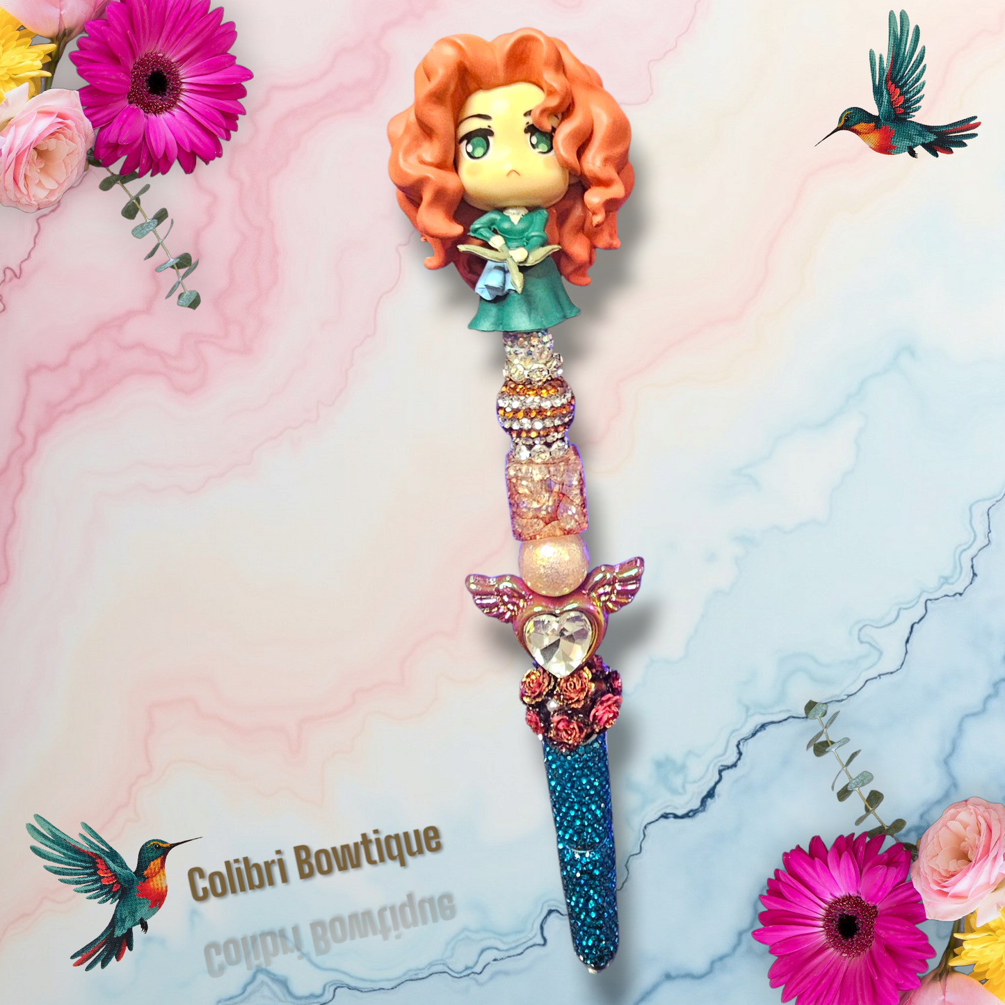Beautiful Elegant Beaded Pens with Rhinestones