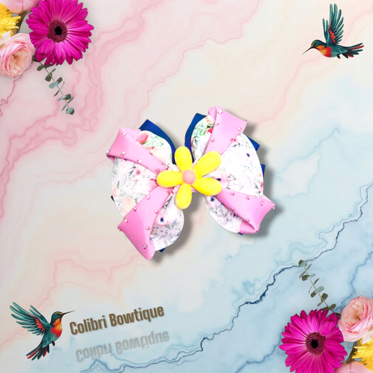 Moño Russo Flower Theme Hair Bow