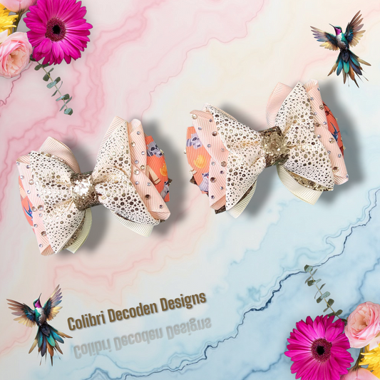 Princesa Theme Hair Bow