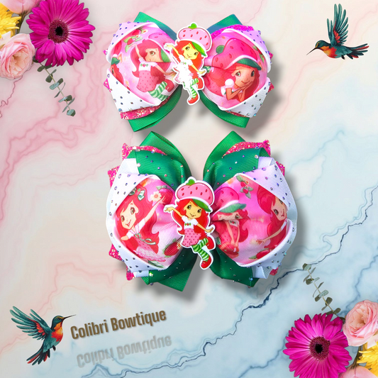 2 Large Bows Same Theme