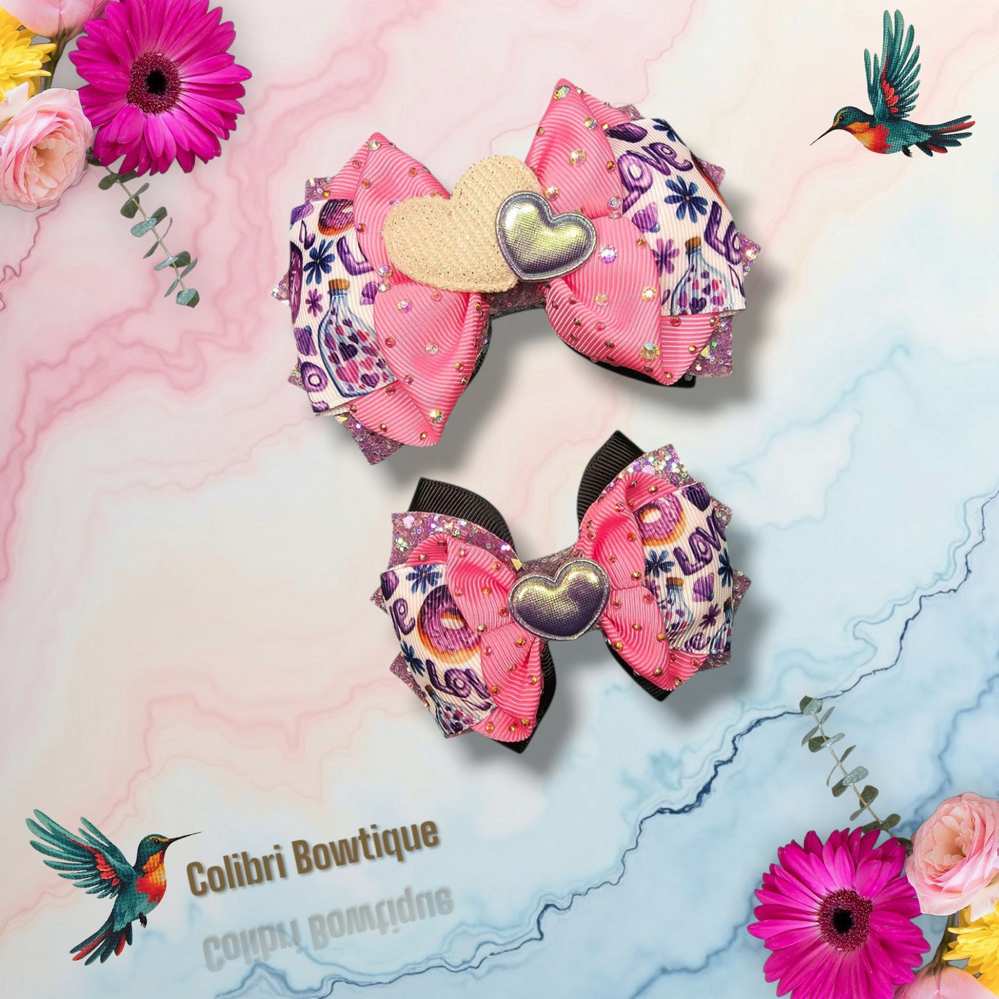 Valentine's Day Theme Hair Bow