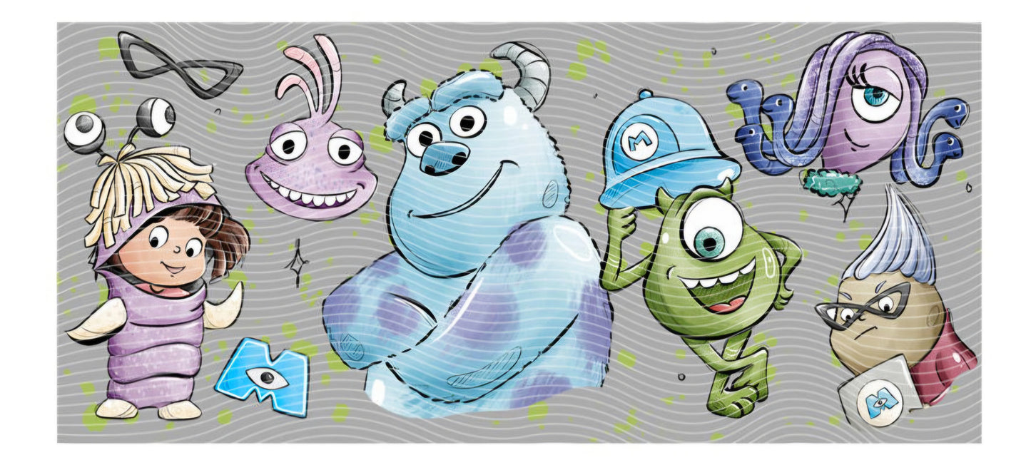 Monster Inc and Cars Wraps