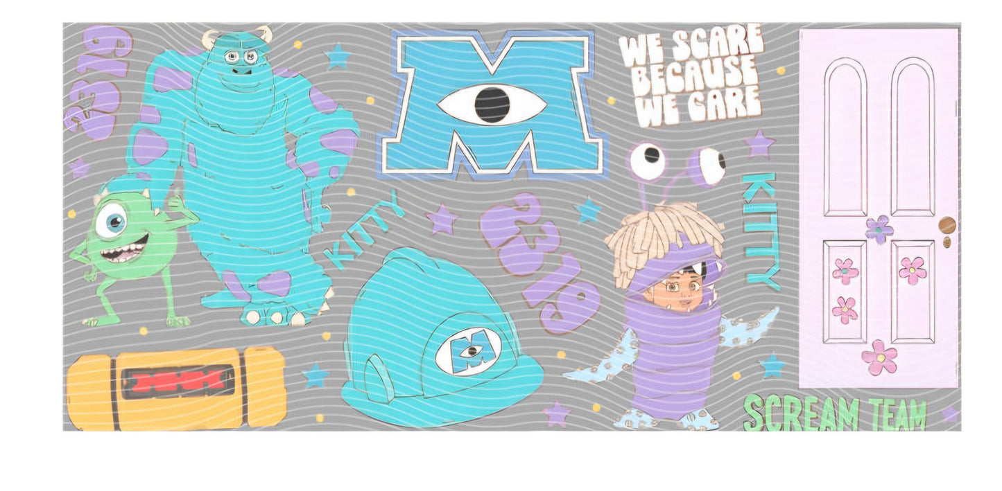 Monster Inc and Cars Wraps